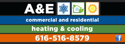 A & E Heating & Cooling Logo